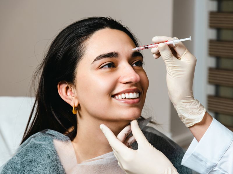 Botox injections to prevent facial wrinkles